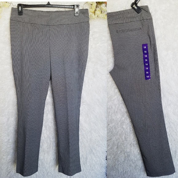 Hilary Radley Pants - NWOT  grey stretchy work pants-14